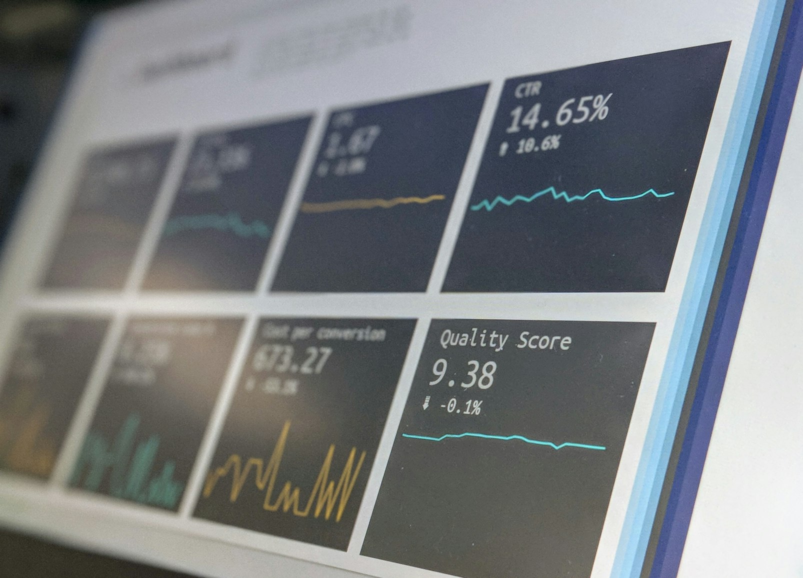 Data analytics dashboard showing charts and graphs on laptop screen for data discovery workshop